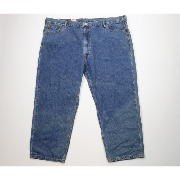 Deadstock Vintage Y2K Levis 550 Mens 52x29 Relaxed Fit Straight Leg Denim Jeans - Picture 1 of 16